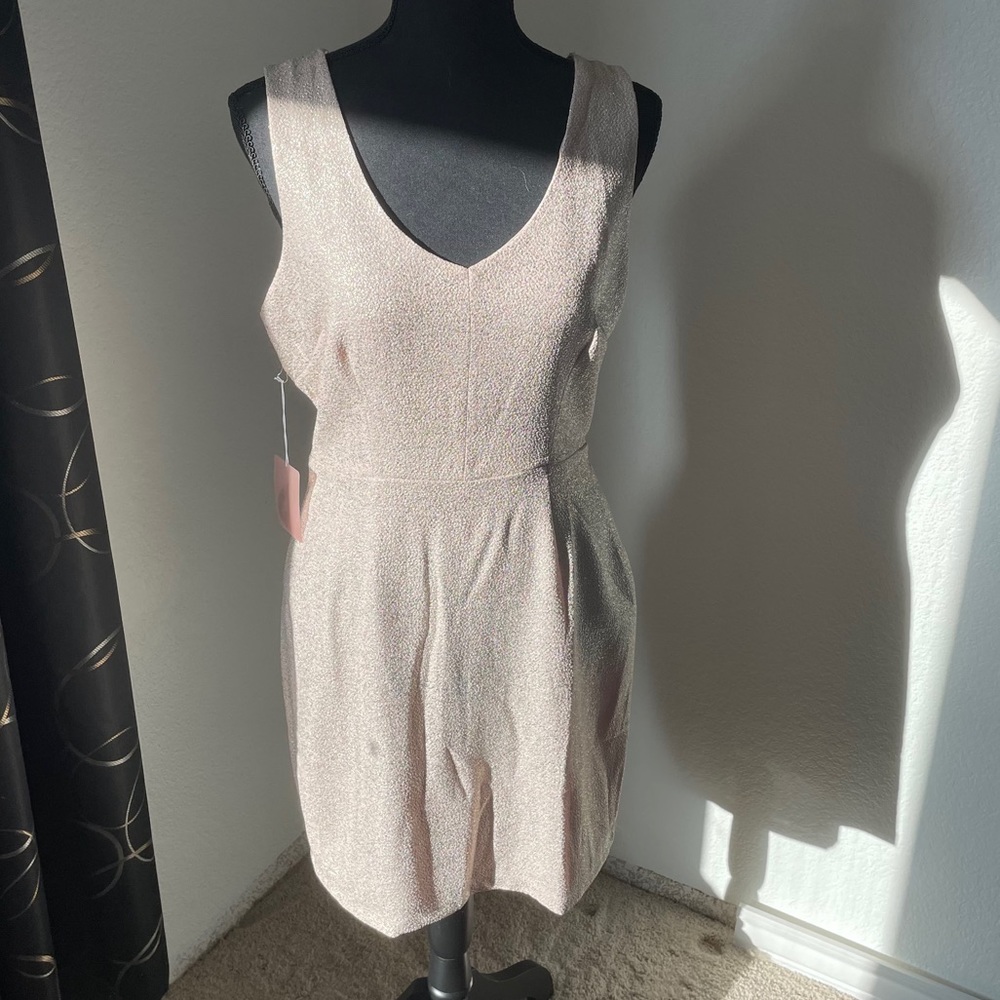 Forever 21 gold mini dress